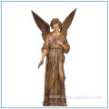 Church Religious Outdoor Large Bronze Angle Statue